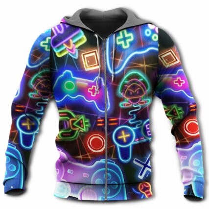 Game Neon Style Love It - Hoodie - Owl Ohh - Owl Ohh