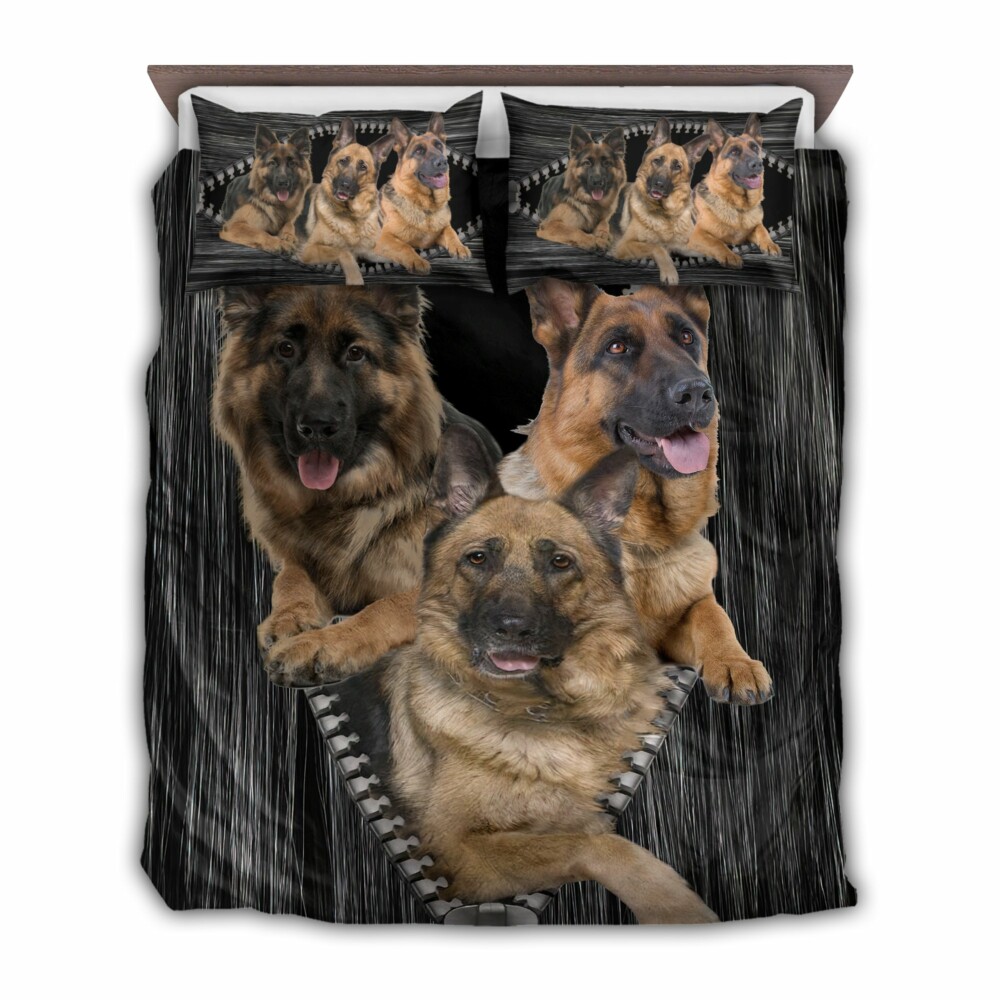 German Shepherd Dog Family Amazing Zip - Bedding Cover - Owl Ohh - Owl Ohh