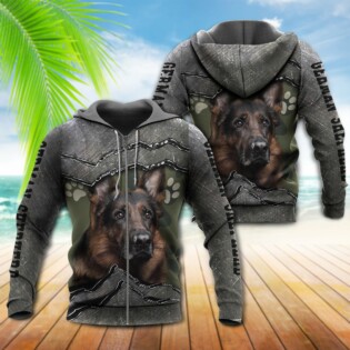 German Shepherd My Friend Dog Paw - Hoodie - Owl Ohh - Owl Ohh