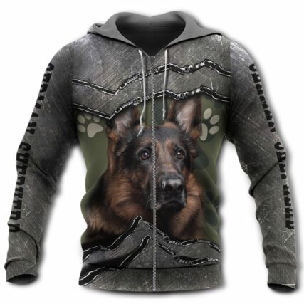 German Shepherd My Friend Dog Paw - Hoodie - Owl Ohh - Owl Ohh