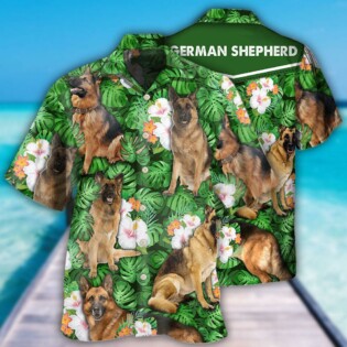 German Shepherd Dog Lover Tropical Life Cool Style - Hawaiian Shirt - Owl Ohh - Owl Ohh
