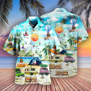 Camping Get High With - Hawaiian Shirt - Owl Ohh - Owl Ohh