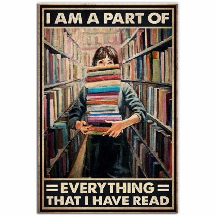 Book Girl Loves Books - Vertical Poster - Owl Ohh - Owl Ohh