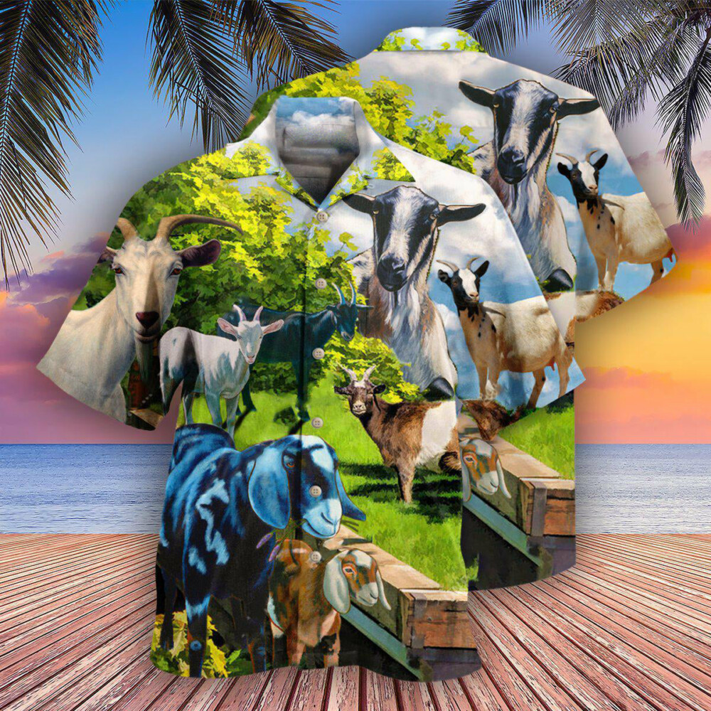 Goat Animals Goat Anything - Hawaiian Shirt - Owl Ohh - Owl Ohh