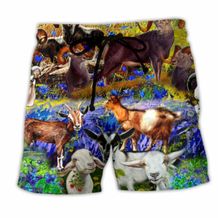 Goat Love Animals Farm Life - Beach Short - Owl Ohh - Owl Ohh