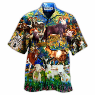 Goat Love Animals Life Grass - Hawaiian Shirt - Owl Ohh - Owl Ohh