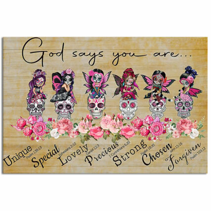 God Says You Are Breast Cancer - Horizontal Poster - Owl Ohh - Owl Ohh
