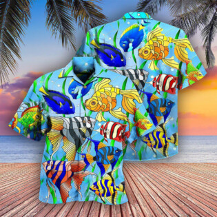 Fish Gold Fish Don't Bounce - Hawaiian Shirt - Owl Ohh - Owl Ohh