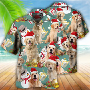 Golden Retriever Merry Christmas - Hawaiian Shirt - Owl Ohh - Owl Ohh