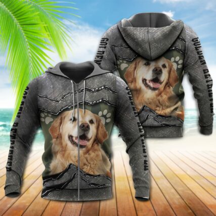 Golden Retriever My Friend Dog Paw - Hoodie - Owl Ohh - Owl Ohh