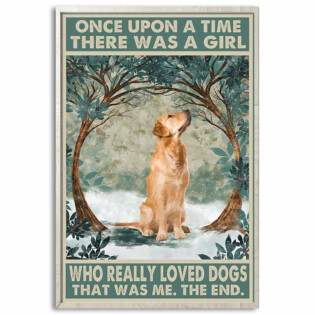 Golden Retriever Once Upon A Time Dog - Vertical Poster - Owl Ohh - Owl Ohh