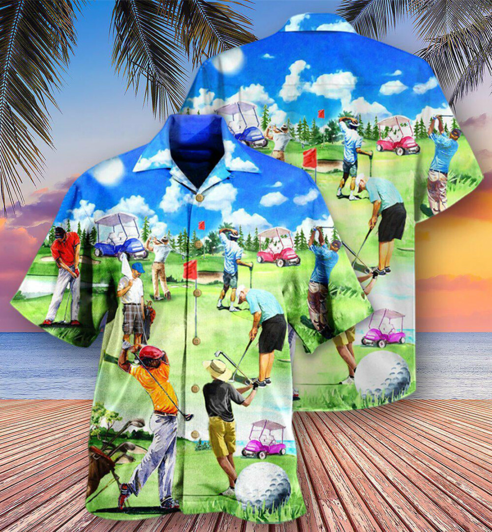 Golf Eat Sleep Golf Repeat - Hawaiian Shirt - Owl Ohh - Owl Ohh