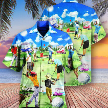 Golf Eat Sleep Golf Repeat - Hawaiian Shirt - Owl Ohh - Owl Ohh