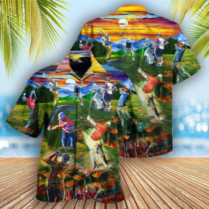 Golf Life Is Short Swing Hard Golf - Hawaiian Shirt - Owl Ohh - Owl Ohh