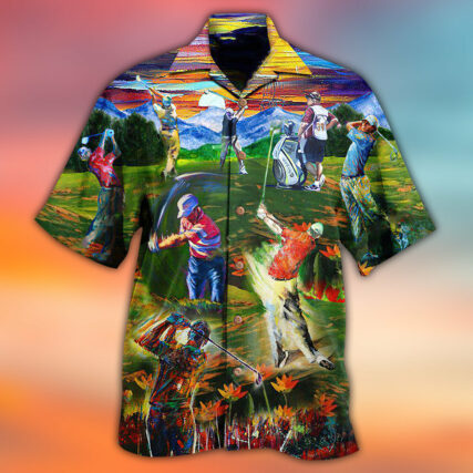 Golf Life Is Short Swing Hard Golf - Hawaiian Shirt - Owl Ohh - Owl Ohh