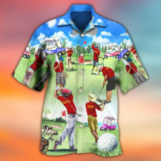 Golf People Are Playing Golf - Hawaiian Shirt - Owl Ohh - Owl Ohh