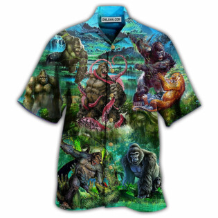 Gorilla Is The King Of The Jungle Cool - Hawaiian Shirt - Owl Ohh - Owl Ohh