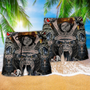 Gorilla Success Is A Little Like Wrestling A Gorilla Cool Style - Beach Short - Owl Ohh - Owl Ohh