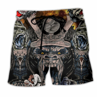 Gorilla Success Is A Little Like Wrestling A Gorilla Cool Style - Beach Short - Owl Ohh - Owl Ohh