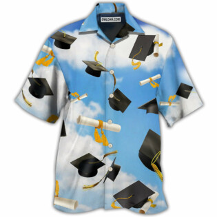 Graduation Paper Blue Sky - Hawaiian Shirt - Owl Ohh - Owl Ohh