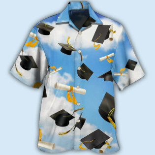 Graduation Paper Blue Sky - Hawaiian Shirt - Owl Ohh - Owl Ohh