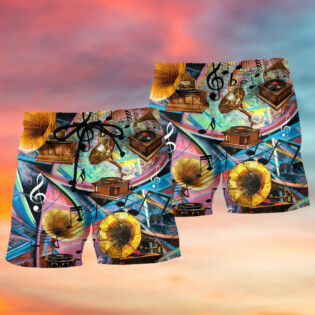 Gramophone Record Style - Beach Short - Owl Ohh - Owl Ohh