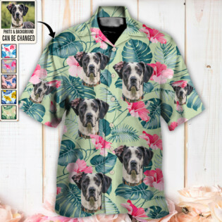 Dog Lucky You Want Tropical Custom Photo - Hawaiian Shirt - Personalized Photo Gifts-Owl Ohh