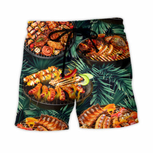 Grilled BBQ Food Lover - Beach Short - Owl Ohh - Owl Ohh
