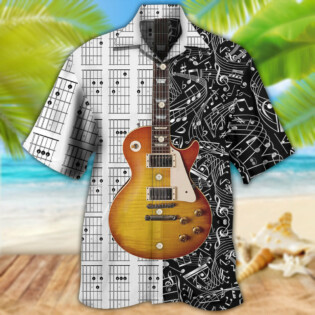 Guitar Bass Guitar Musician - Hawaiian Shirt - Owl Ohh - Owl Ohh