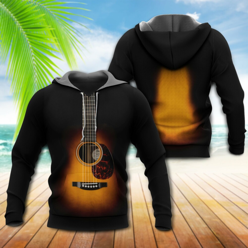 Guitar Black Style - Hoodie - Owl Ohh - Owl Ohh