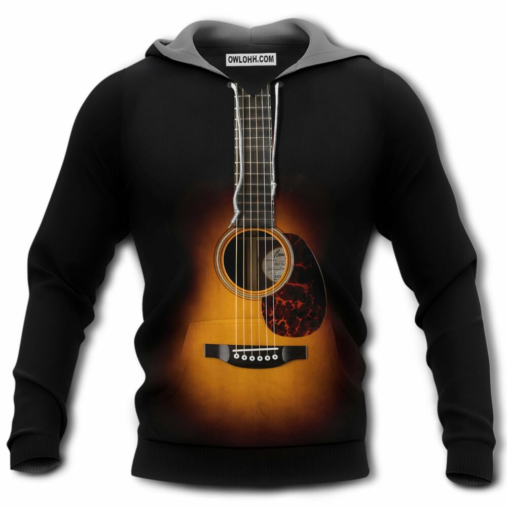 Guitar Black Style - Hoodie - Owl Ohh - Owl Ohh