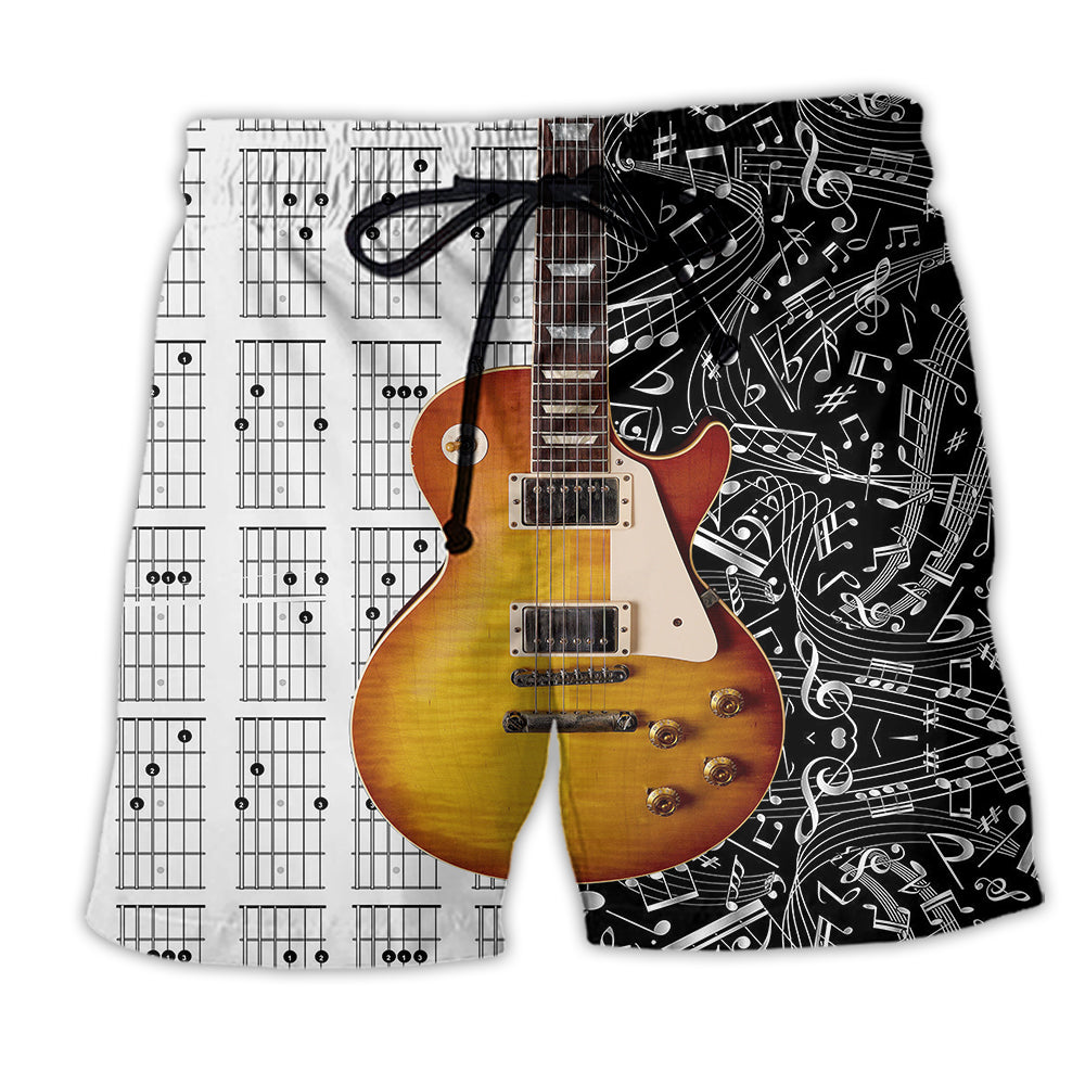 Guitar Les Paul Guitar Musician Classic - Beach Short - Owl Ohh - Owl Ohh