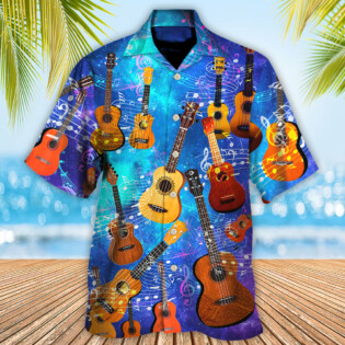 Guitar Ukulele Love Forever Style - Hawaiian Shirt - Owl Ohh - Owl Ohh