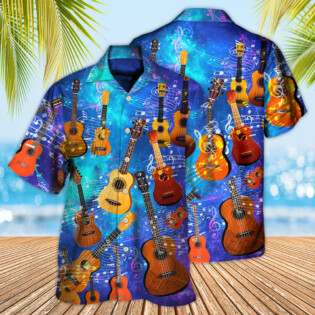 Guitar Ukulele Love Forever Style - Hawaiian Shirt - Owl Ohh - Owl Ohh