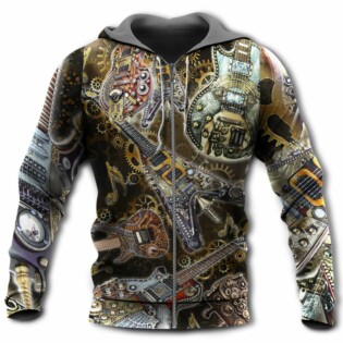 Guitar Music Guitar Machine Style - Hoodie - Owl Ohh - Owl Ohh