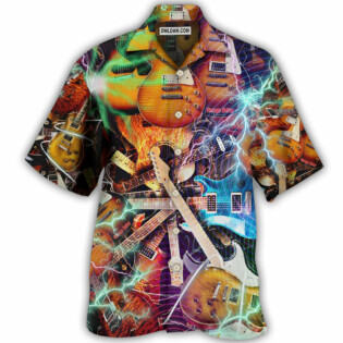 Guitar The World Would Be A Concert - Hawaiian Shirt - Owl Ohh - Owl Ohh
