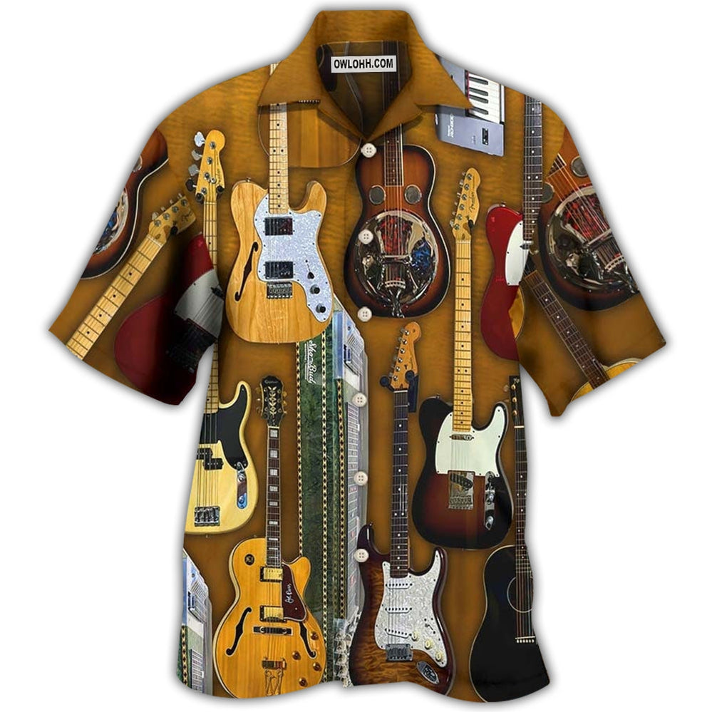 Guitar Vintage Basic Style - Hawaiian Shirt - Owl Ohh - Owl Ohh