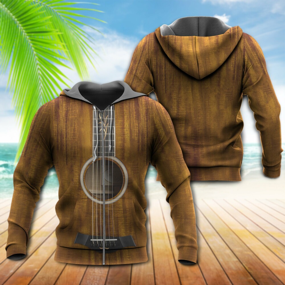 Guitar Vintage Make Me Feel Happy - Hoodie - Owl Ohh - Owl Ohh