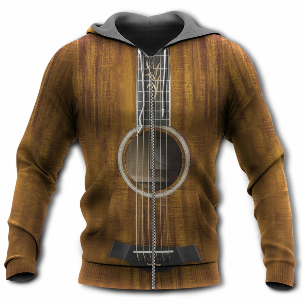 Guitar Vintage Make Me Feel Happy - Hoodie - Owl Ohh - Owl Ohh