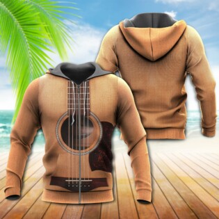 Guitar Wood Classic Vintage Style - Hoodie - Owl Ohh - Owl Ohh