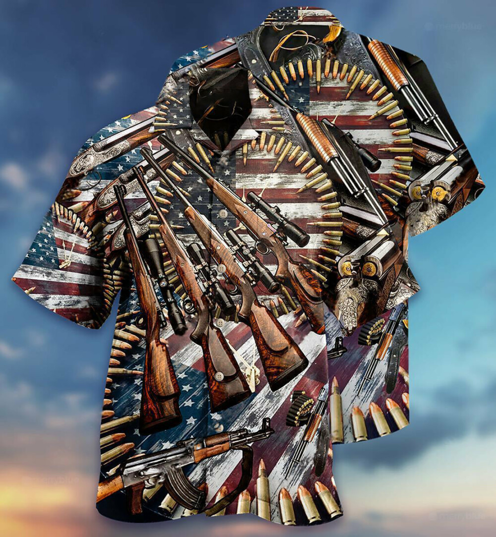 Gun Make No Mistake About It, It's American Control - Hawaiian Shirt - Owl Ohh - Owl Ohh