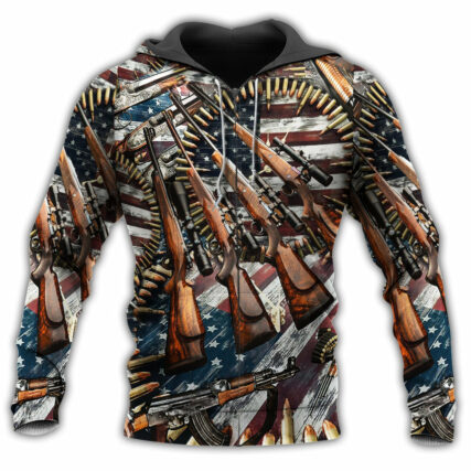 Gun Make No Mistake About It, It’s American Control Classic - Hoodie - Owl Ohh - Owl Ohh