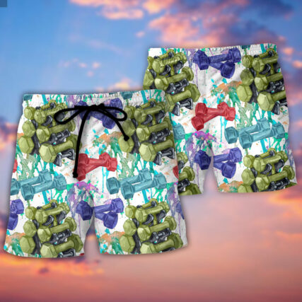 Gym Colorful Lover Style - Beach Short - Owl Ohh - Owl Ohh