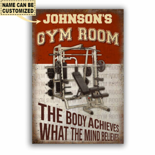 Gym Room Machine The Body Personalized - Vertical Poster - Owl Ohh - Owl Ohh