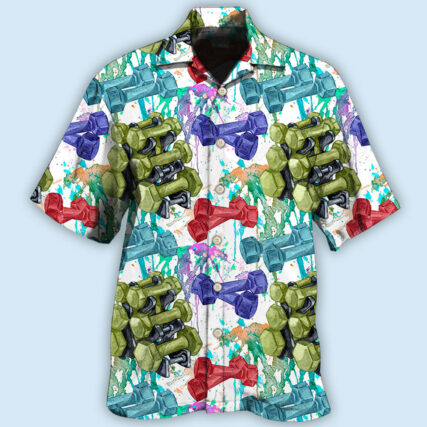 Gym Colorful I'm So Happy - Hawaiian Shirt - Owl Ohh - Owl Ohh