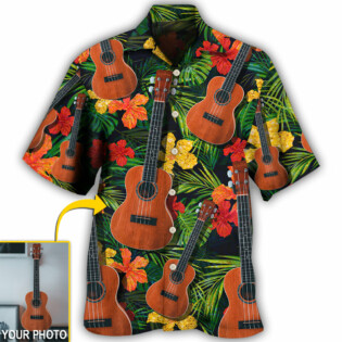 Guitar Various Style Tropical Custom Photo - Hawaiian Shirt - Owl Ohh - Owl Ohh