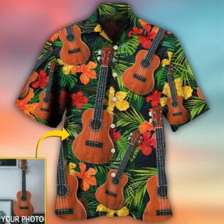 Guitar Various Style Tropical Custom Photo - Hawaiian Shirt - Owl Ohh - Owl Ohh
