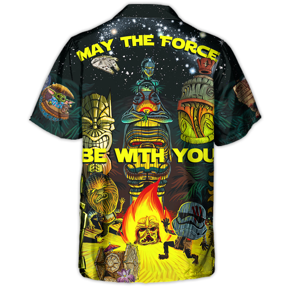Tiki Star Wars May The Force Be With You - Hawaiian Shirt - Owl Ohh-Owl Ohh