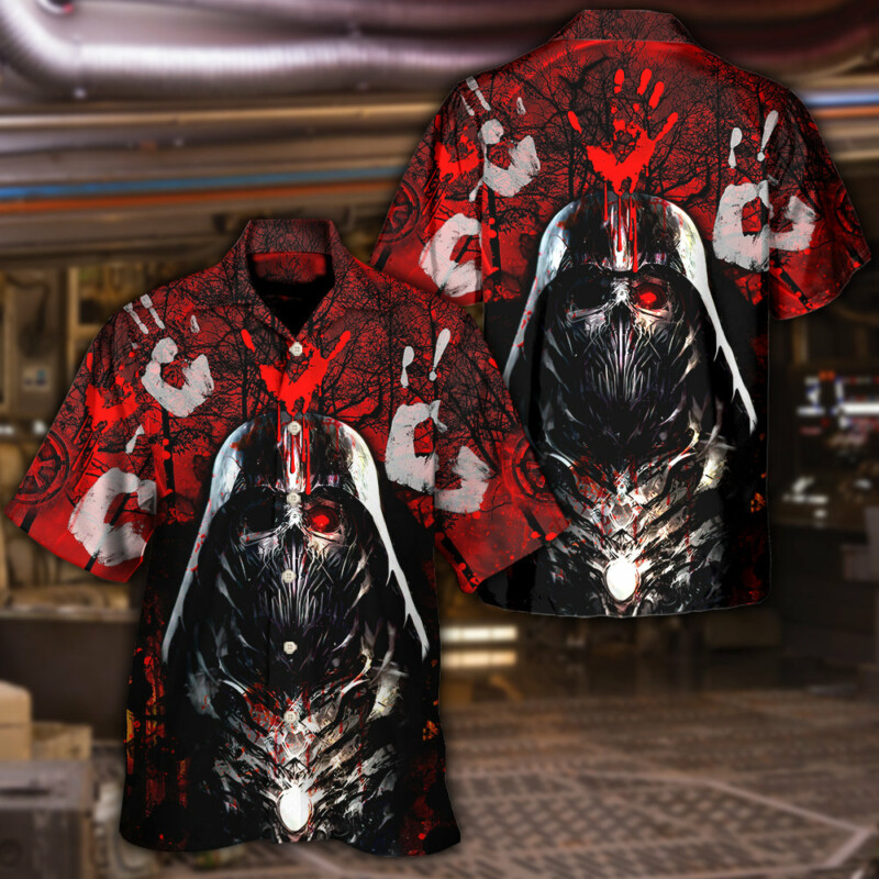 Halloween Costumes Star Wars Horror Blood Scary Darth Vader Death Masks - Hawaiian Shirt