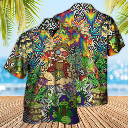 Hippie Feel Freedom From Smoking Cool Style - Hawaiian Shirt - Owl Ohh - Owl Ohh
